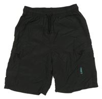 Černé šusťákové kraťasy s kapsami H&M