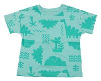 Tyrkysové tričko s dinosaury Matalan
