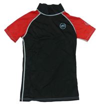 Černo-červené UV tričko 