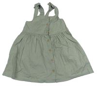 Khaki lehké propínací šaty H&M