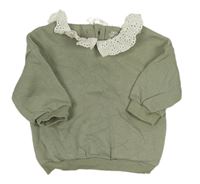 Khaki mikina s madeirou F&F