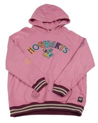 Růžová mikina s nápisem a kapucí - Harry Potter M&S