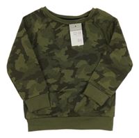 Nové - khaki army mikina Primark