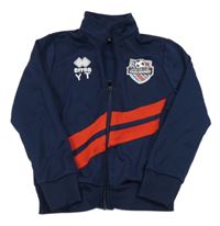 Tmavomodrá sportovní propínací mikina s erbem 