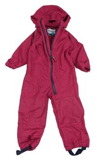 Růžová softshellová kombinéza s kapucí TCM