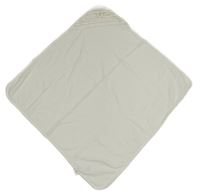 Bílá osuška s kapucí s mašlí 