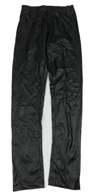 Černé koženkové legíny Zara