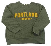 Khaki mikina s nápisem zn. H&M