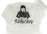 Bílá mikina s Wednesday Zara