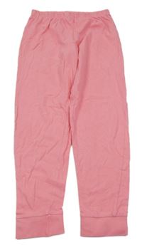 Růžové lehké tepláky 