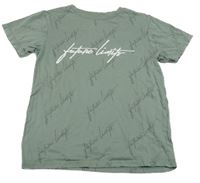 Khaki tričko s nápisy George