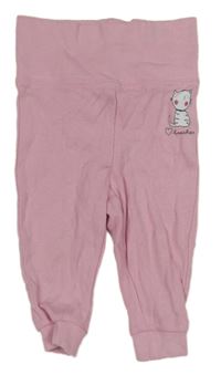 Světlerůžové tepláky s kočičkou Lupilu