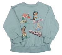 Světlemodrá mikina s princeznami M&S