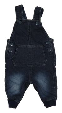 Tmavomodré teplákové cuff laclové rifle Mothercare