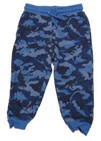 Modré army tepláky s diny Matalan