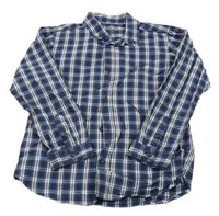 Tmavomodro-bílá kostkovaná košile Primark