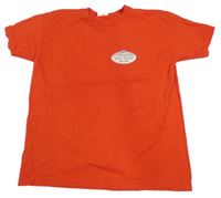 Červené tričko s výšivkou Fruit of the Loom