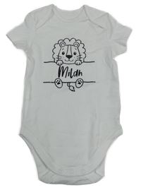 Bílé body s lvíčkem 