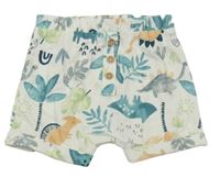 Smetanovo-barevné teplákové kraťasy s diny Tu