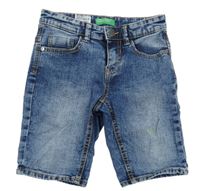 Modré riflové kraťasy Benetton