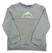 Šedá thermo mikina s potiskem Alpyrex
