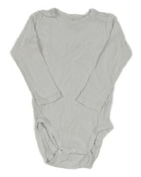 Bílé žebrované body H&M