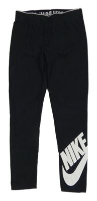 Černé legíny s logem Nike 