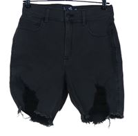 Pánské tmavošedé riflové kraťasy s prošoupáním Hollister vel. 30