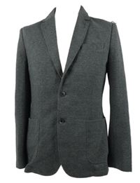 Pánské šedé vzorované teplákové sako Charles Vögele