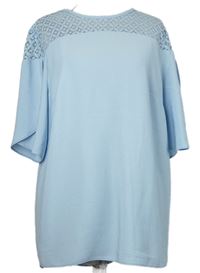 Dámská světlemodrá halenka s krajkou F&F