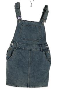 Dámské světlemodré riflové laclové šaty 