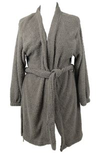 Dámský hnědý chlupatý župan s páskem George 