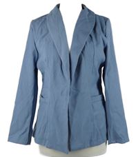 Dámský modrošedý sakový cardigán 