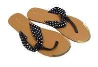 Dámské černé puntíkované žabky Papaya 