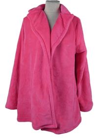 Dámský neonově růžový chlupatý cardigán Shein 