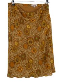 Dámská oranžová vzorovaná sukně Young Spirit 