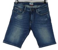 Pánské tmavomodré rifové slim kraťasy Tommy Hilfiger vel. 30