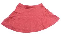 Růžová bavlněná sukně s puntíky H&M