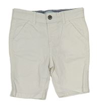 Bílé plátěné chino kraťasy Primark