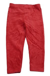 Červené sametové legíny George