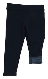 Tmavomodré teplé legíny Primark