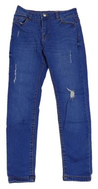 Modré skinny rifle s prošoupáním Denim Co