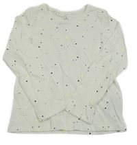 Bílé puntkaté triko Next