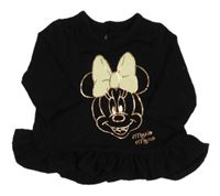 Černé úpletové triko s Minnie George