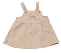 Světlerůžové riflové šaty s leopardem H&M