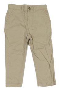 Béžové plátěné kalhoty River Island