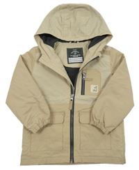 Béžová jarní šusťáková bunda s kapucí George