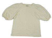 Béžové tričko s madeirou C&A