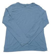 Modrošedé triko H&M