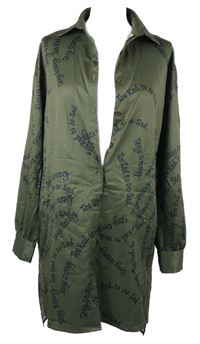 Dámské olivové propínací lehké šaty Shein